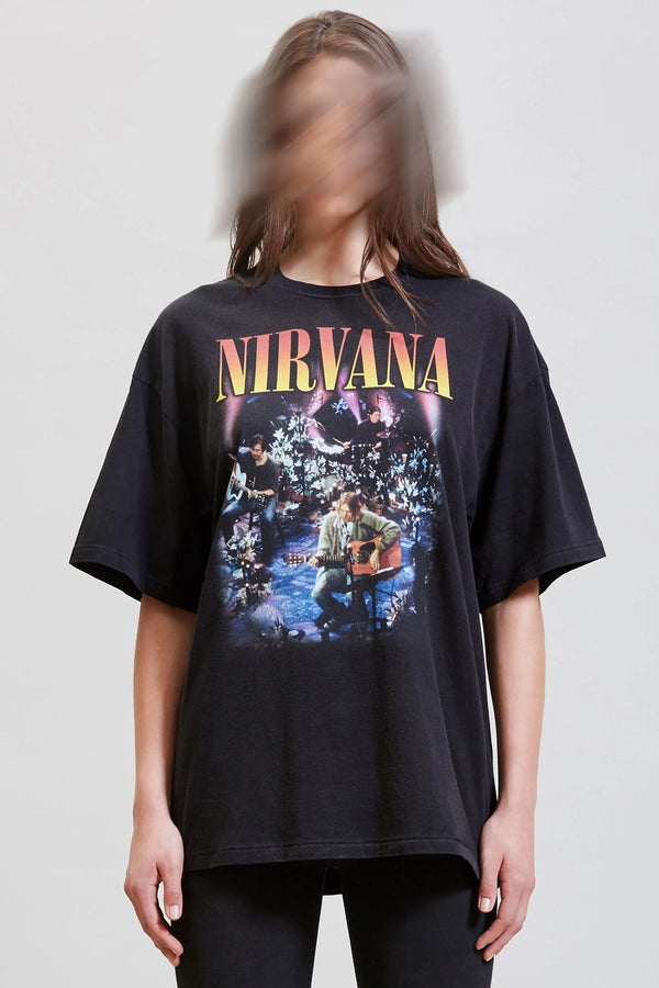 Nirvana tshirt in black