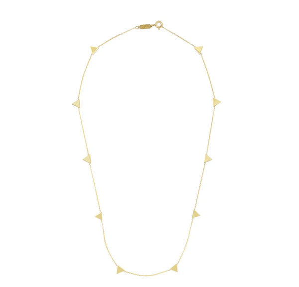 TRIANGLE BY THE INCH NECKLACE 18K