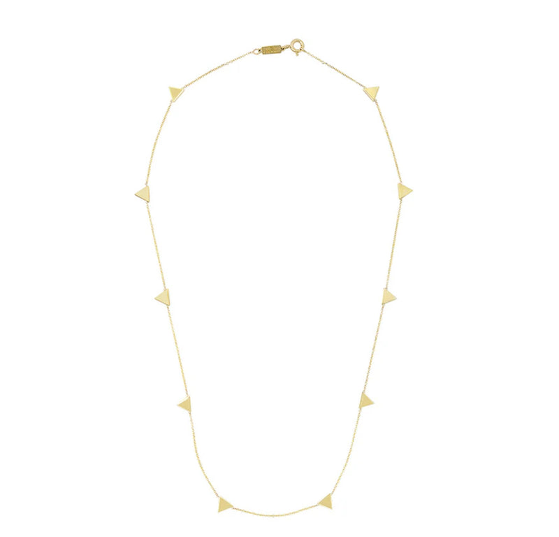 TRIANGLE BY THE INCH NECKLACE 18K