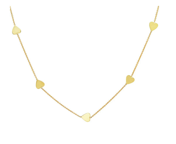 HEART BY THE INCH NECKLACE 18K