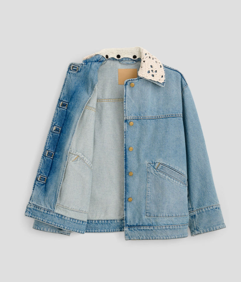STADIUM JACKET CROCHET JAC WASH