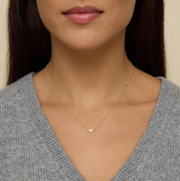 MINI HAMSA NECKLACE 18K DIAMOND