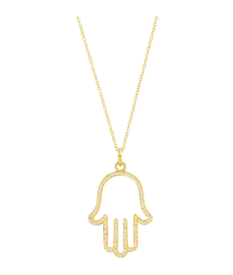 DIAMOND HAMSA NECKLACE