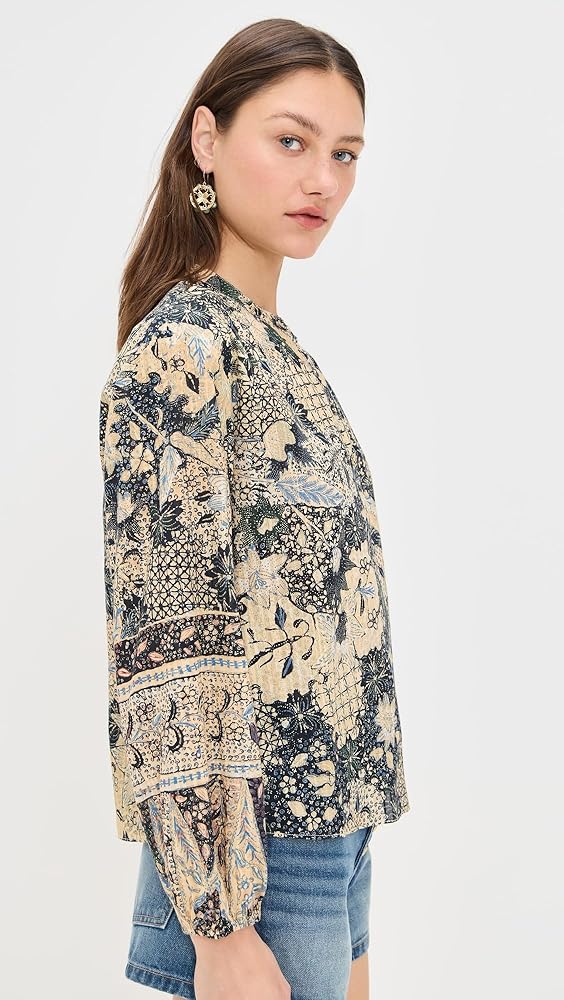 Harlowe blouse bellflower