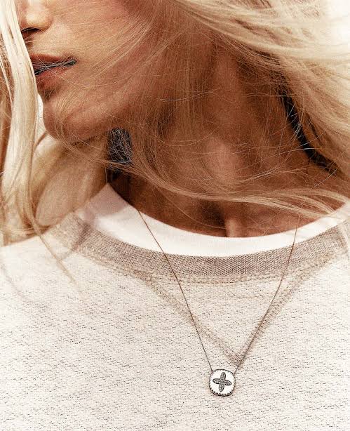 BOWIE NECKLACE BLANC ET DIAMOND