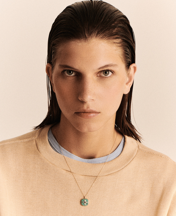 BOWIE NECKLACE TURQUOISE ET OPAL