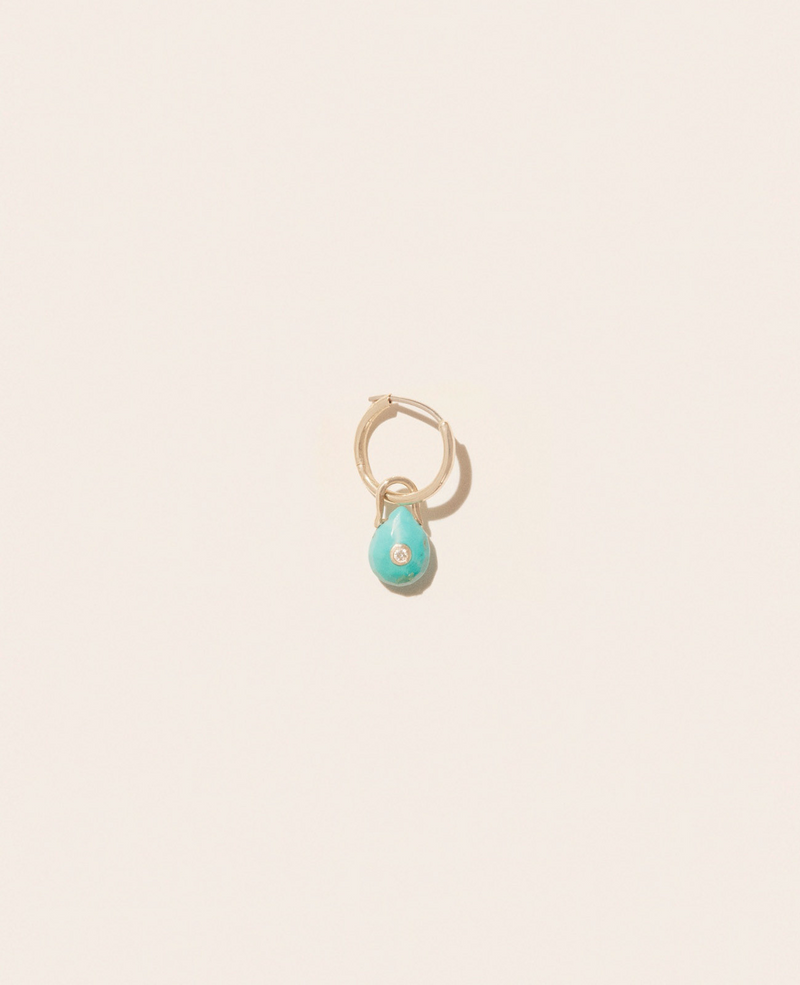 ORSO SINGLE EARRING TURQUOISE