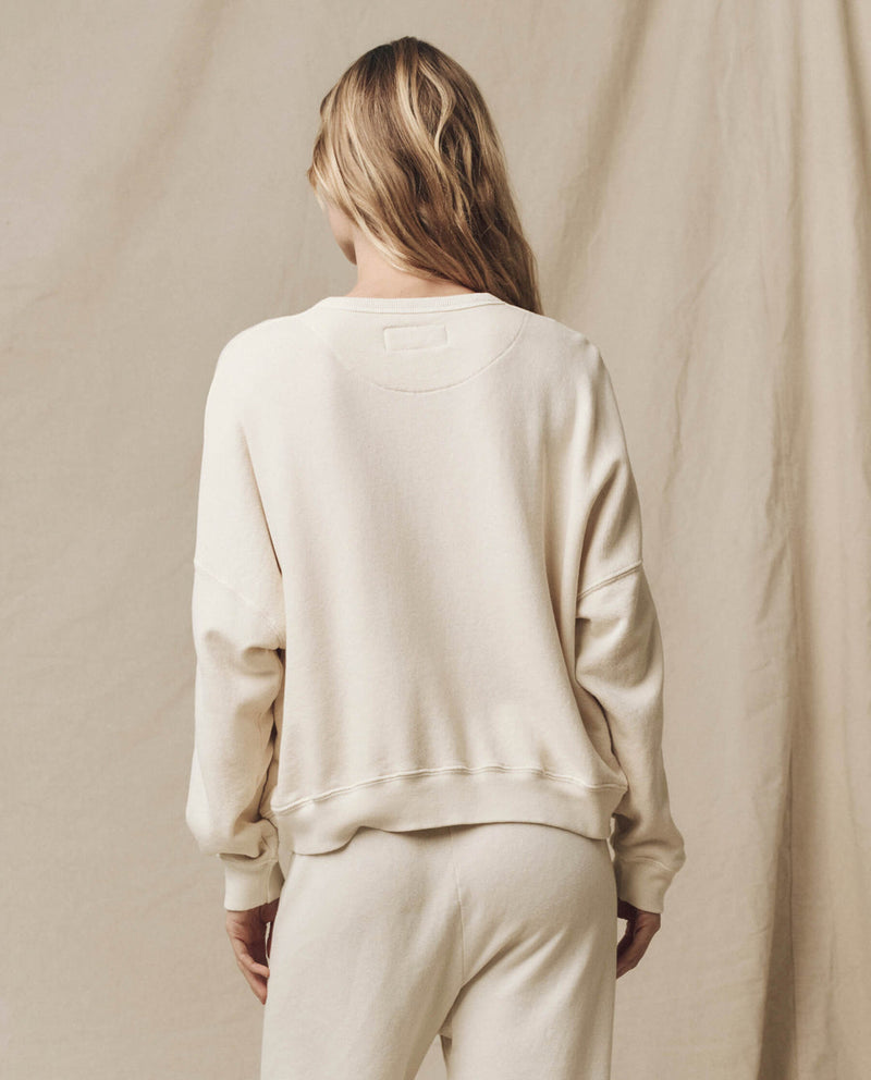 THE TEAM MATE SWEATSHIRT WASHED WHITE