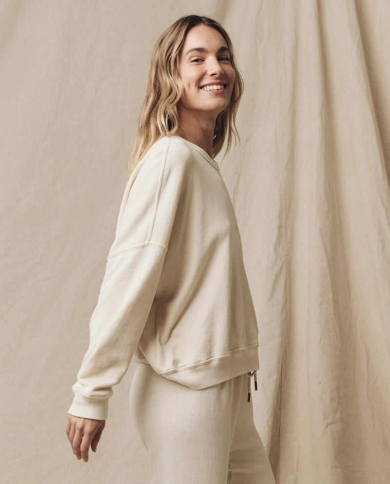 THE TEAM MATE SWEATSHIRT WASHED WHITE