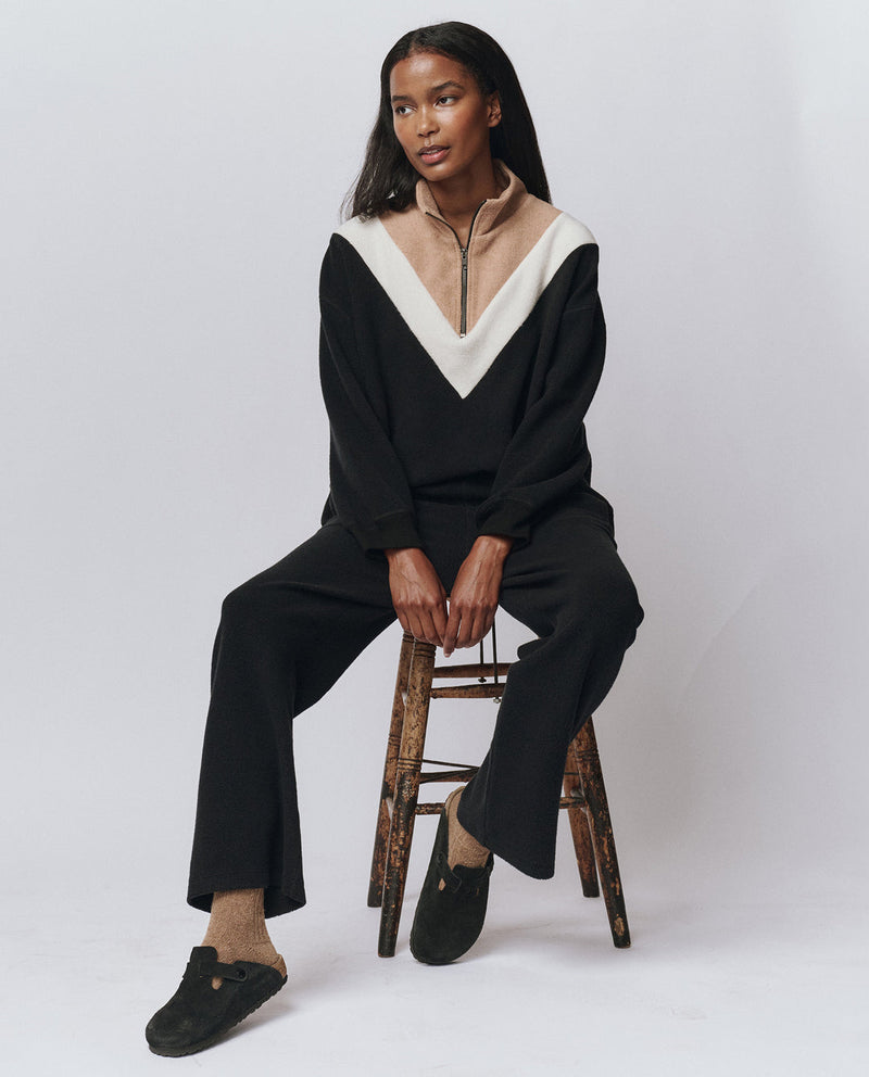 THE COLOURBLOCK CHALET SWEATSHIRT ALMOST BLACK