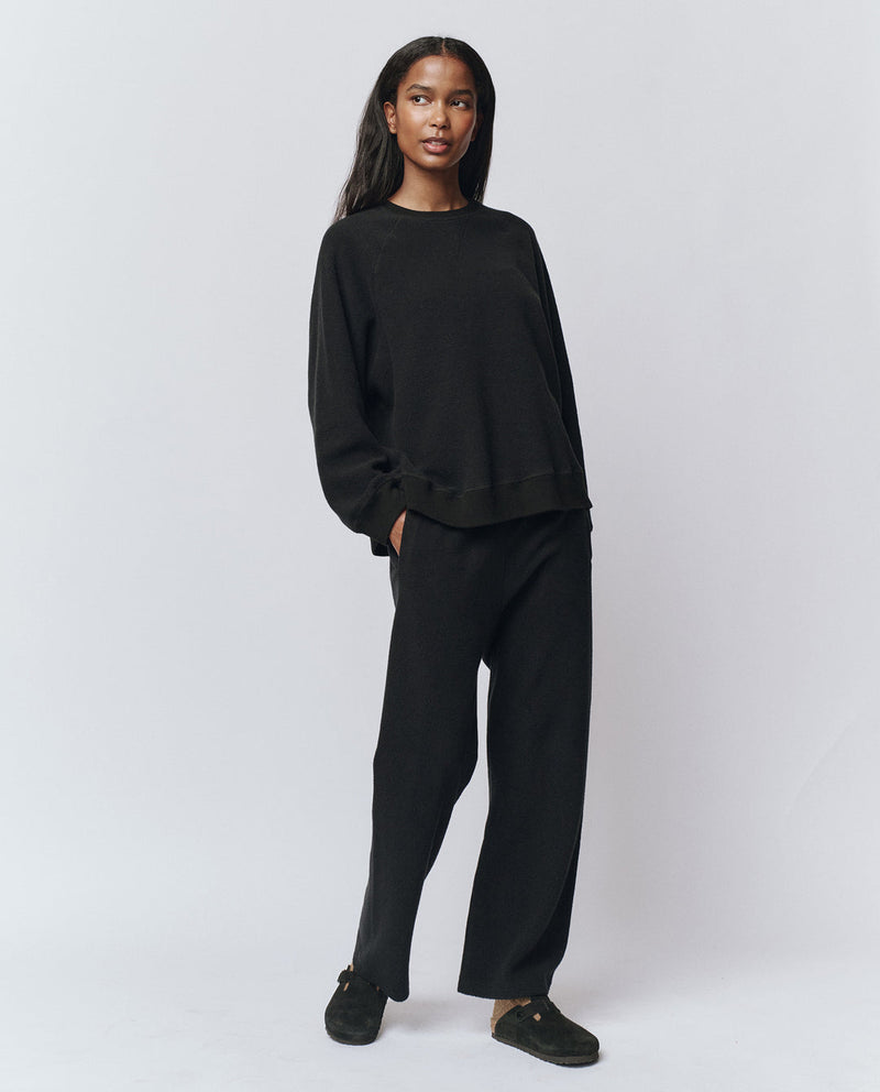 THE PLUSH SLOUCH SWEATSHIRT ALMOST BLACK