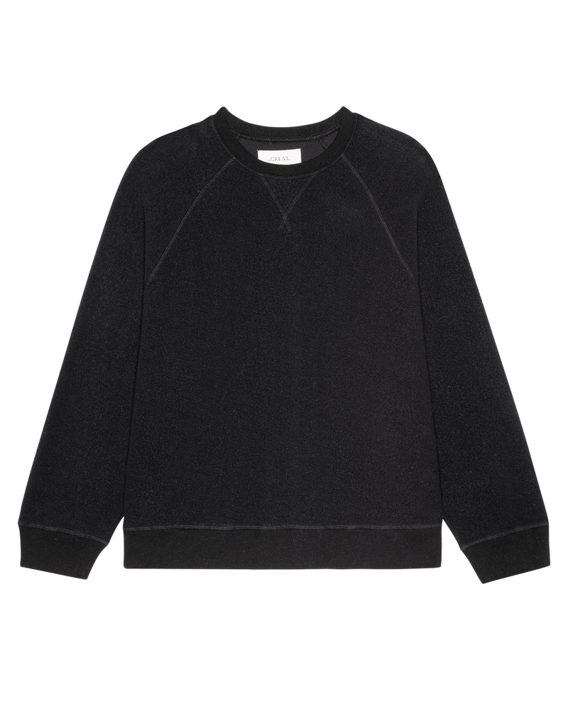 THE PLUSH SLOUCH SWEATSHIRT ALMOST BLACK