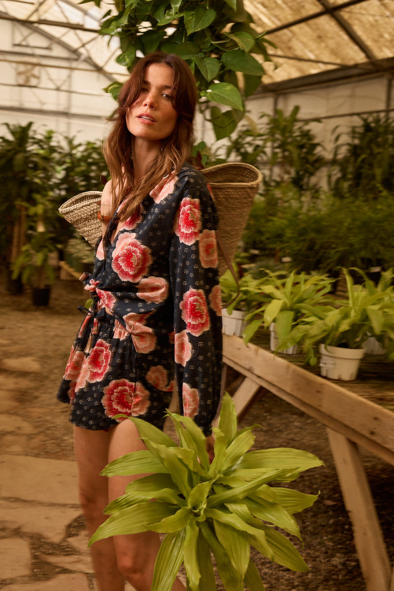 TOLAN SHIRT POPPY INDIGO