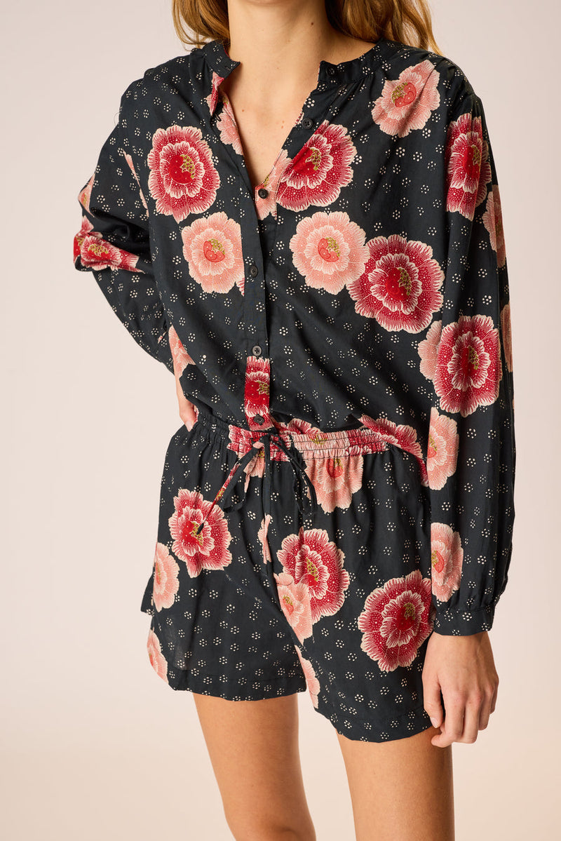 TOLAN SHIRT POPPY INDIGO