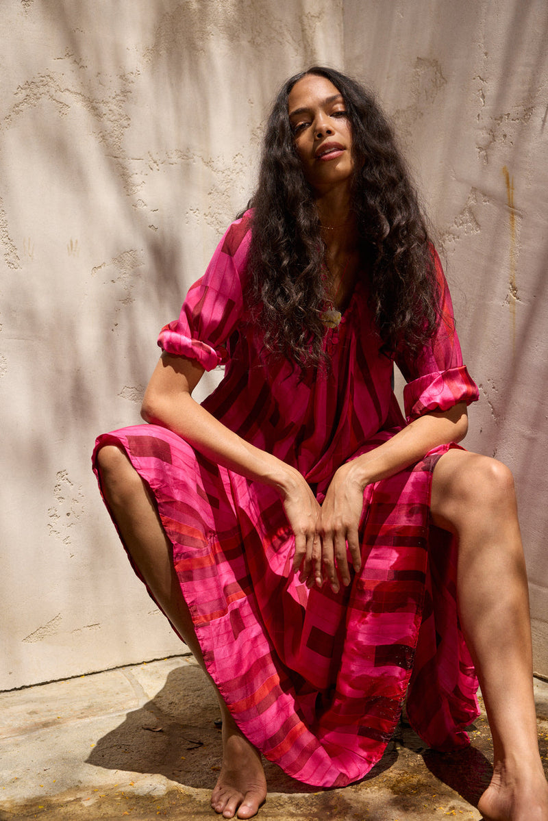 FIORE MAXI SEA GLASS SILK PINK XS