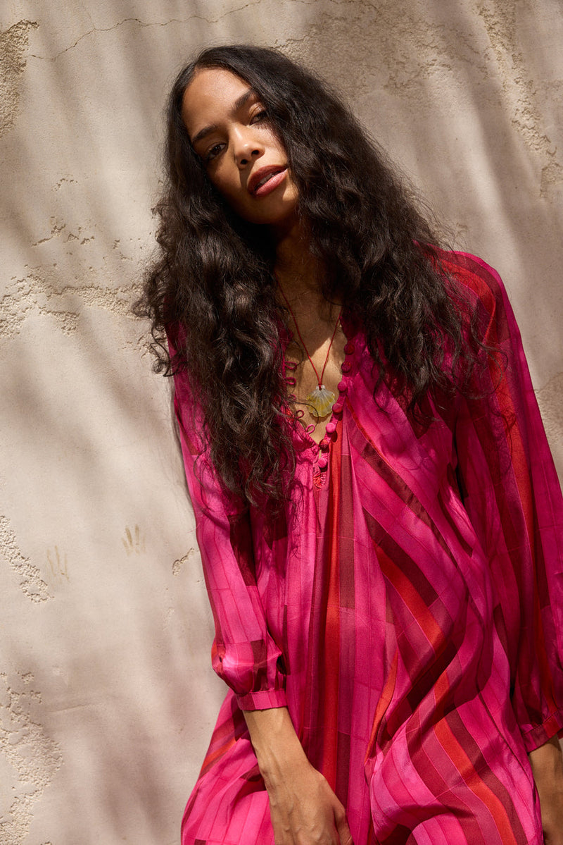 FIORE MAXI SEA GLASS SILK PINK XS