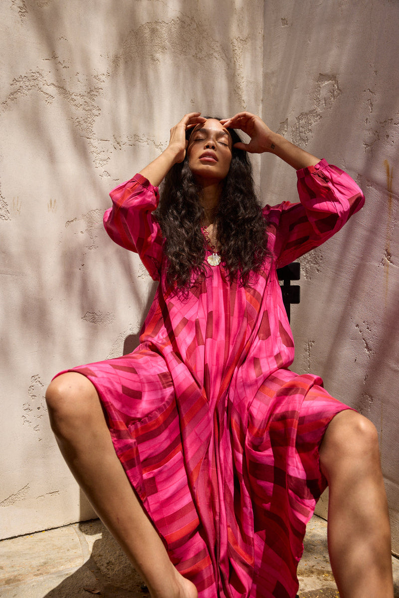 FIORE MAXI SEA GLASS SILK PINK XS