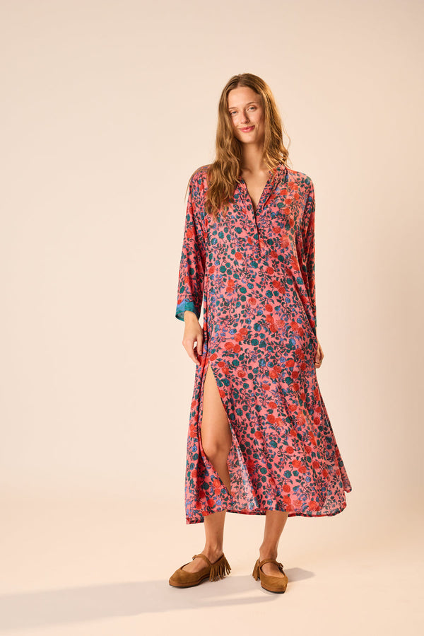 ISOBEL DRESS ROSE BANDANA S