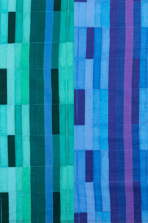 SASKIA JACKET SEAGLASS GREEN/BLUE COMBO M