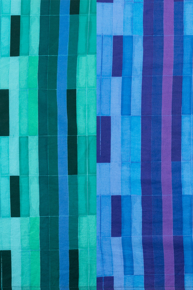 SASKIA JACKET SEAGLASS GREEN/BLUE COMBO M