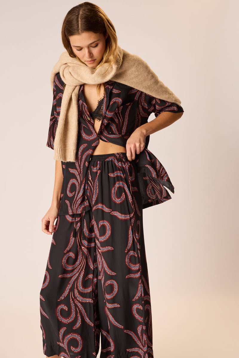 LAUREN PANT FEATHER BLACK