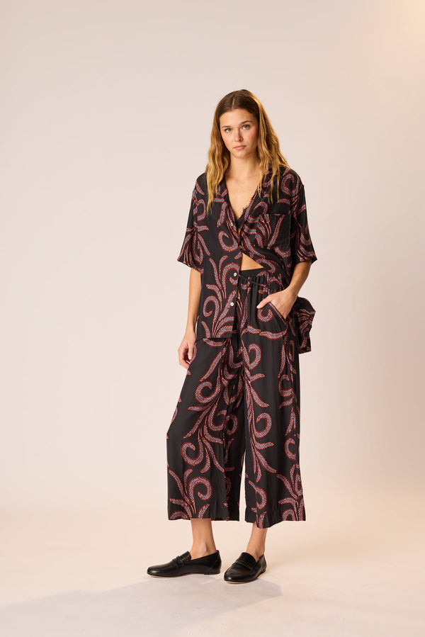 LAUREN PANT FEATHER BLACK