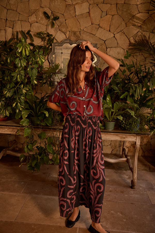 BELLA SKIRT FEATHER BLACK