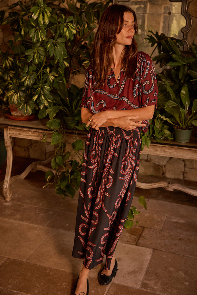 BELLA SKIRT FEATHER BLACK