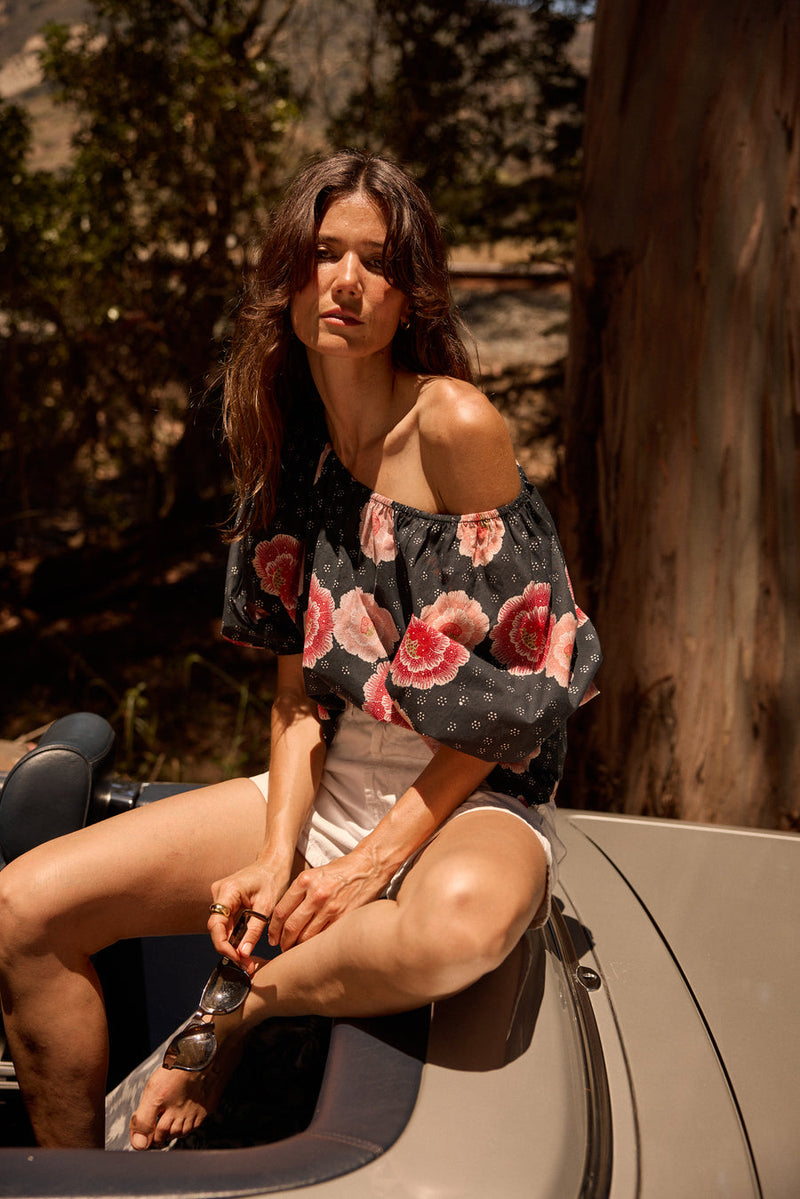 ELLA TOP POPPY INDIGO