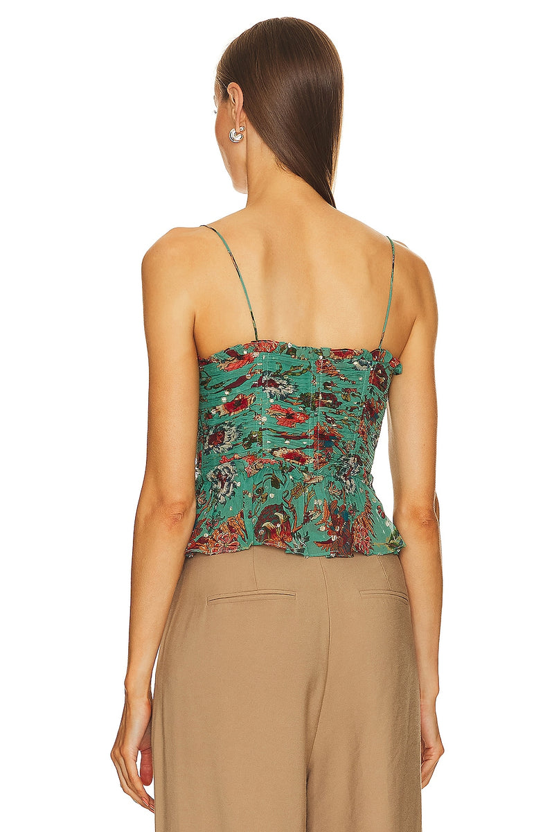 Amabel top in garden bloom