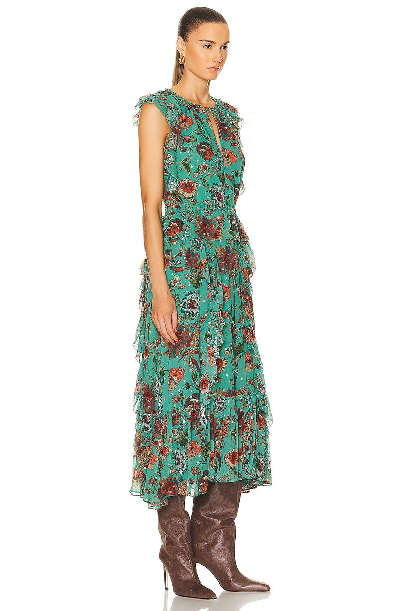 Adrienne dress in garden bloom