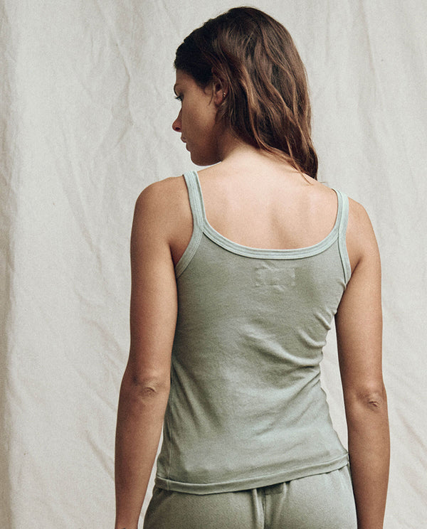 Slim tank in grass