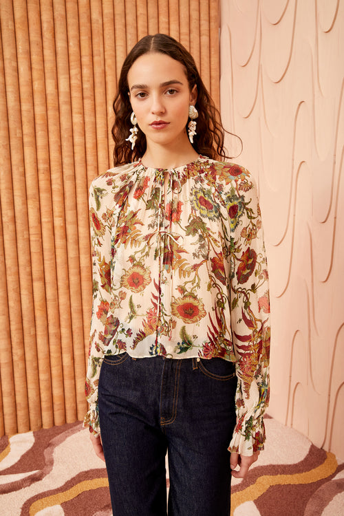 Bernadette blouse in freesia