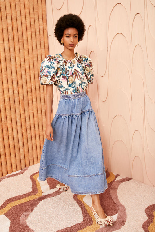 Astrid skirt in adriatic