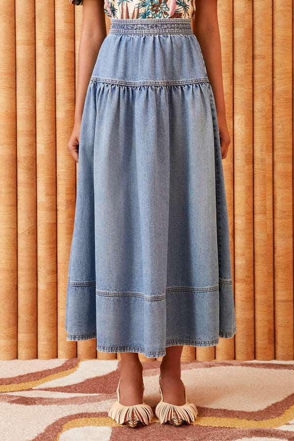 Astrid skirt in adriatic