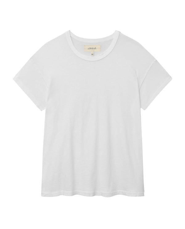 Boxy crew in true white