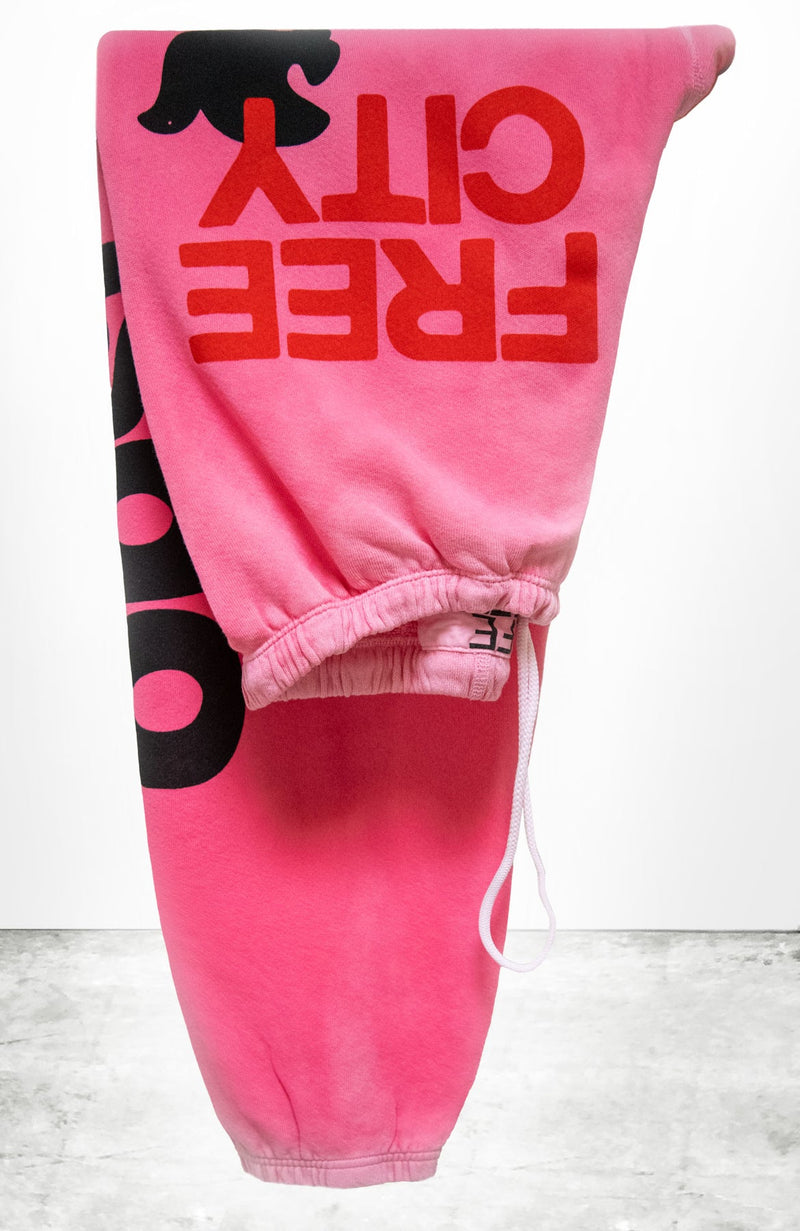 OG sweatpants pink plant