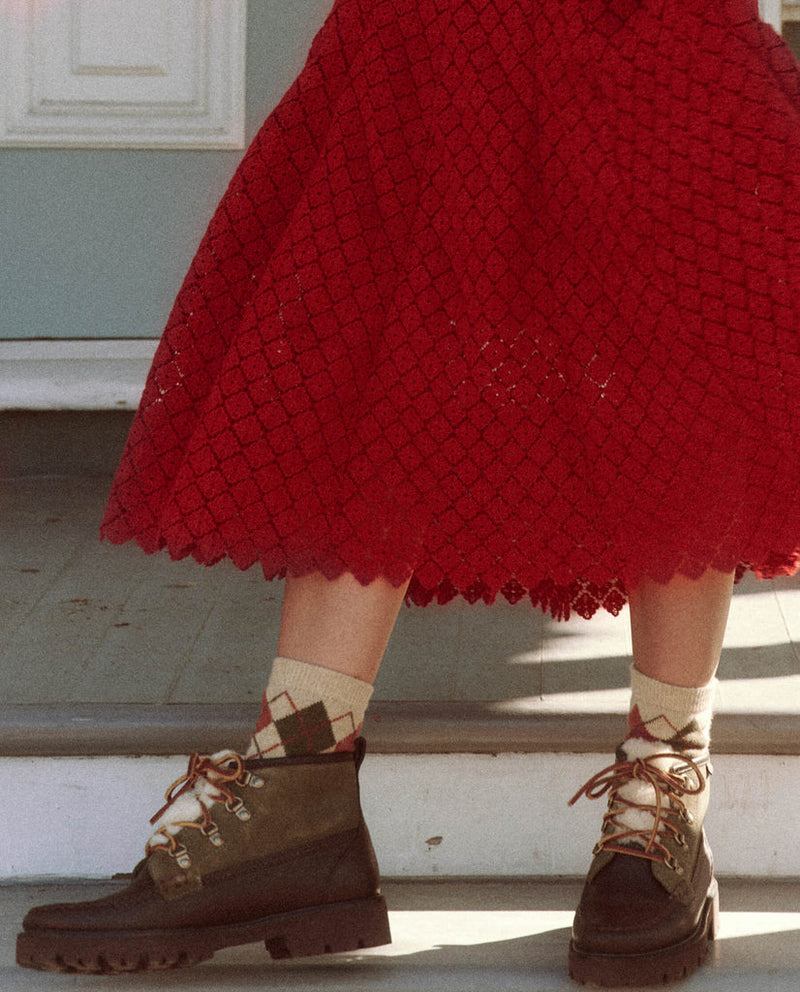 Harmony dress in garnet