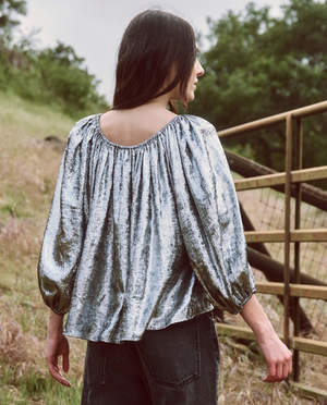 Palmette top in silver