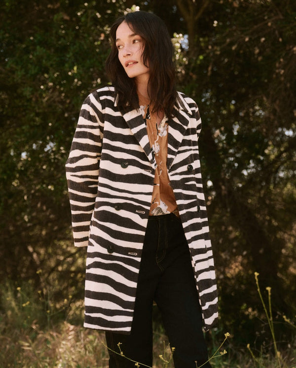 Vintage zebra coat