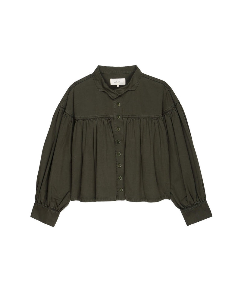 Poet shirt jacket in army