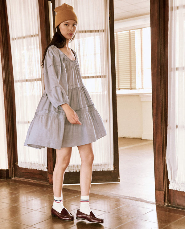 Nightingale dress in chambray