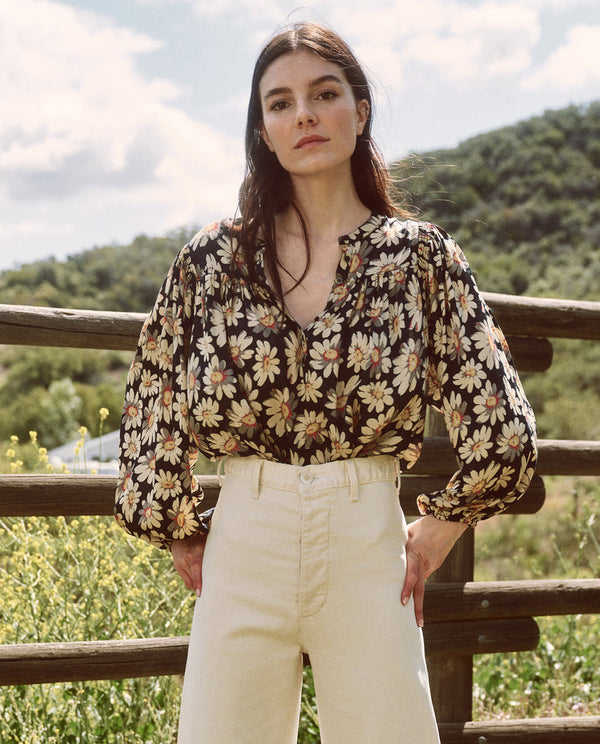Tale top in winter floral