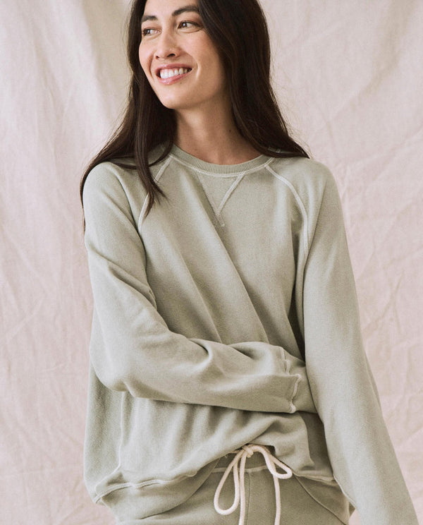 Slouch sweatshirt in seafoam