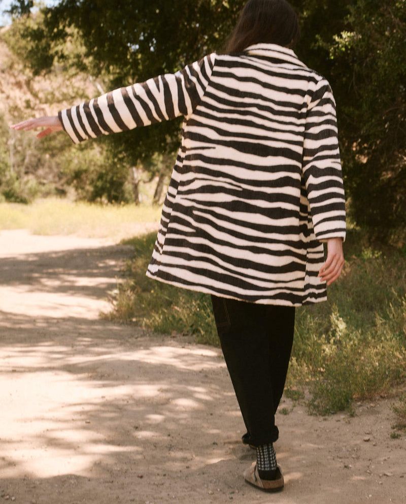 Vintage zebra coat