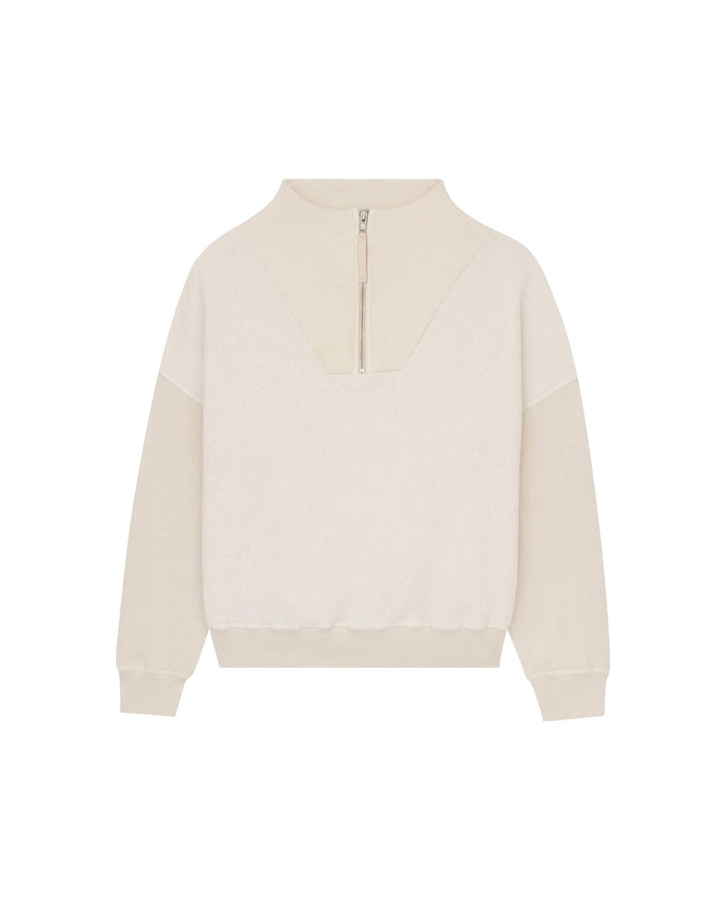 Trail sweatshirt in washed white