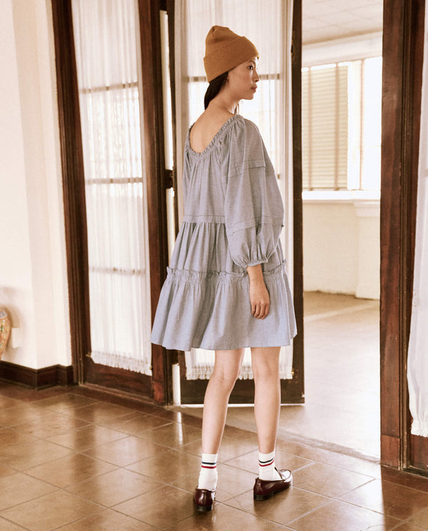 Nightingale dress in chambray