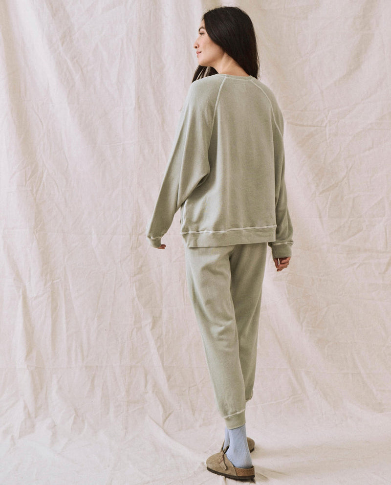 Slouch sweatshirt in seafoam