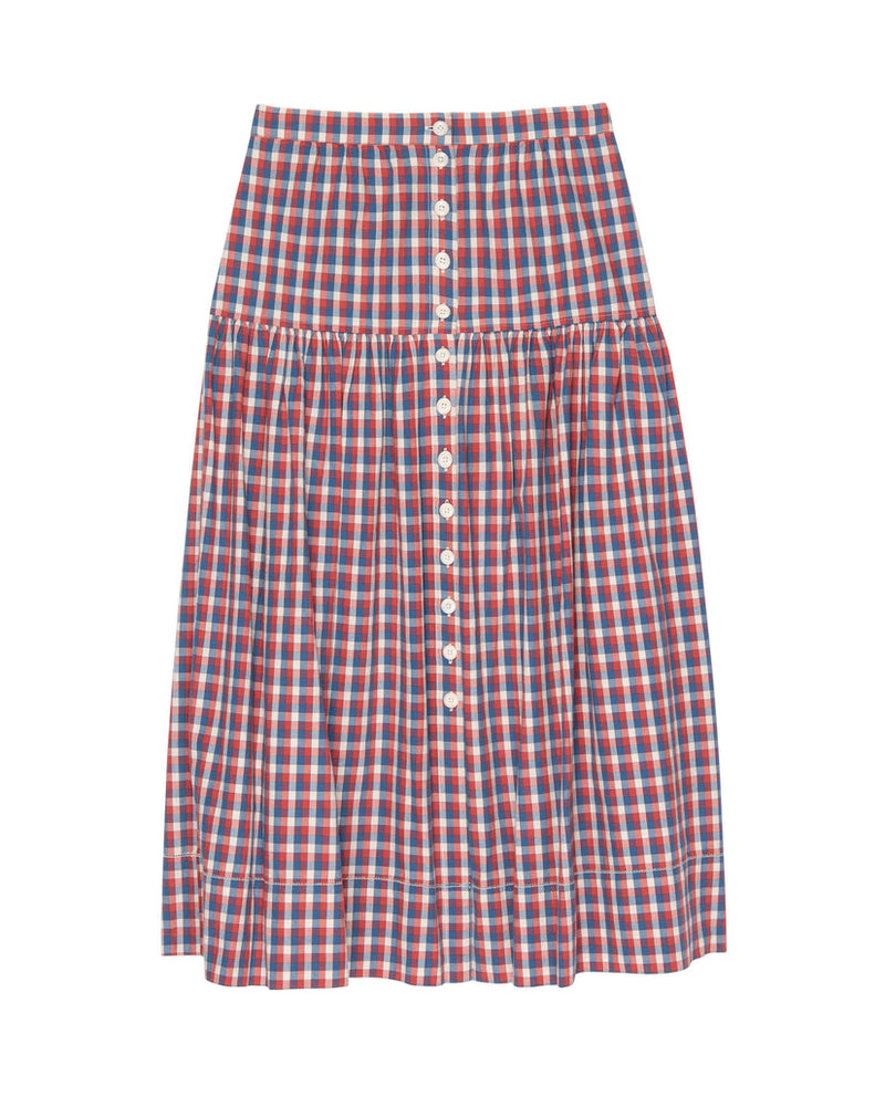 Boating skirt in plaid