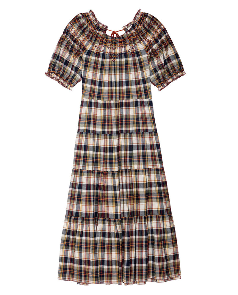 Sea Glass dress in country plaid